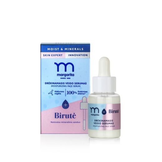 MOIST&MINERALS Moisturizing Face Serum with "Birutė" Mineral Water