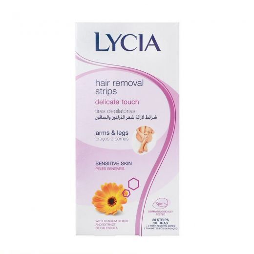 LYCIA Hair Removal Strips For Arms&Legs Depliliavimo vaško juostelės kojoms ir rankoms