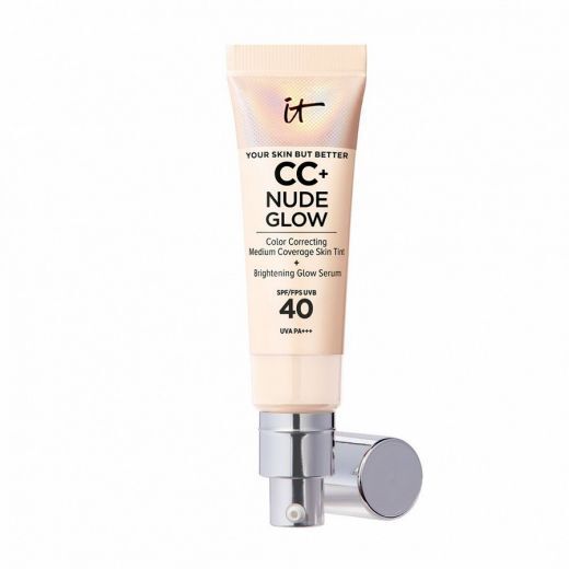 IT COSMETICS CC+ Cream Nude Glow  + Brightening Glow Serum SPF40 CC veido kremas