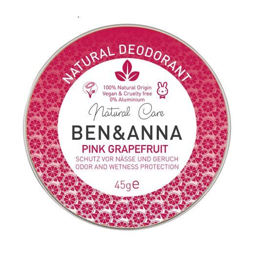 Natural Deodorant Tin Pink Grapefruit