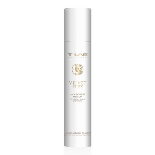 T-LAB PROFESSIONAL Velvet Flex Hair Mousse Medium Vidutinės fiksacijos plaukų putos