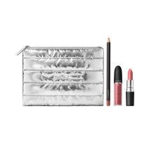 „Powdered Snow Powder Kiss Lip Kit: Pink/ Holiday Kits Bizzare Blizzard“