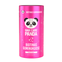 Maisto papildas „Hair Care Panda Biotinas guminukuose“, 60 guminukų