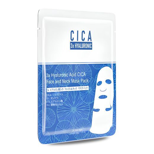 3x Hyaluronic Acid CICA Face and Neck Mask