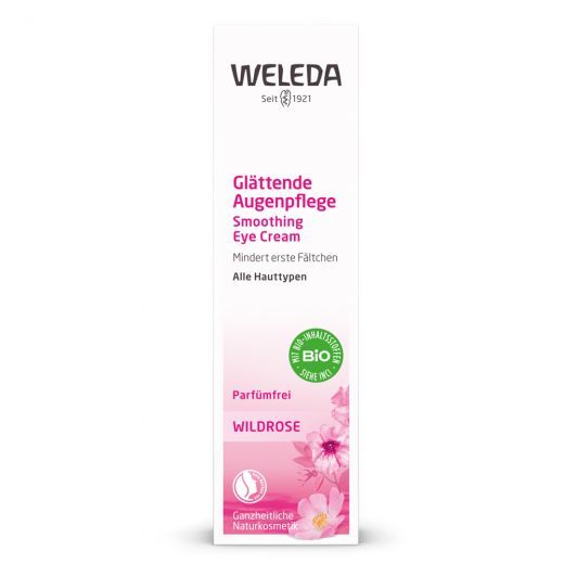 WELEDA WildRose Smoothing Eye Cream Paakių kremas nuo raukšlių su laukinėmis rožėmis