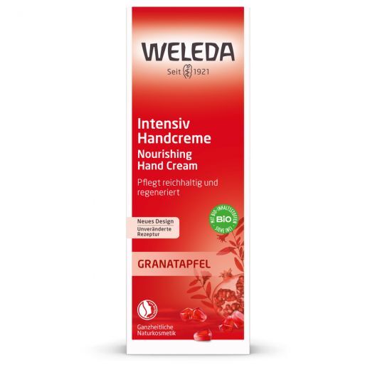 WELEDA Pomegranate Nourishing Hand Cream Regeneruojamasis rankų kremas su granatais