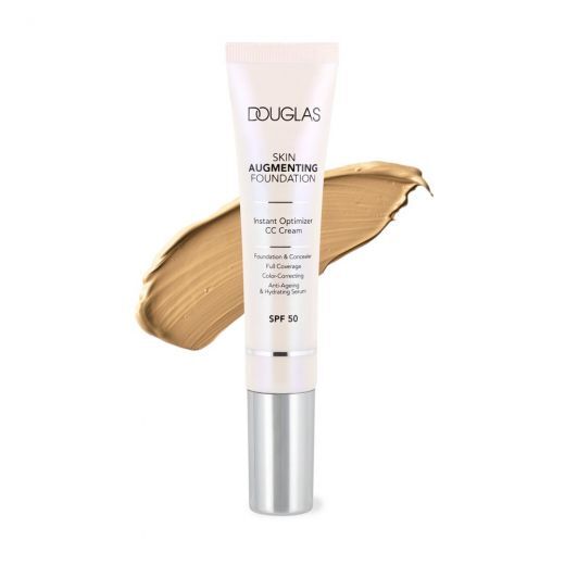 DOUGLAS COLLECTION DOUGLAS MAKE UP Skin Augmenting Foundation Instant Optimizer CC Cream SPF 50 Skystas makiažo pagrindas ir CC kremas "viename"