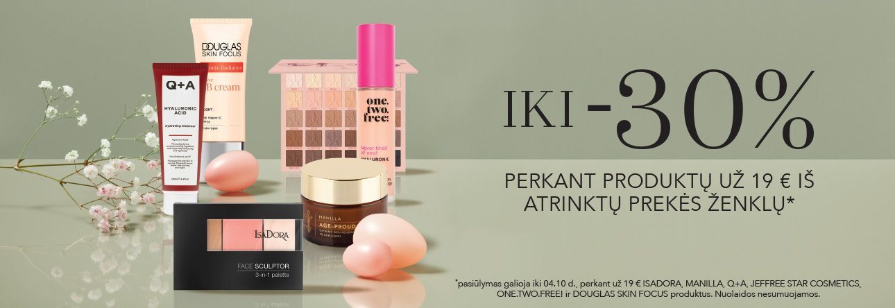iki -30% atrinktiems produktams Velykų proga