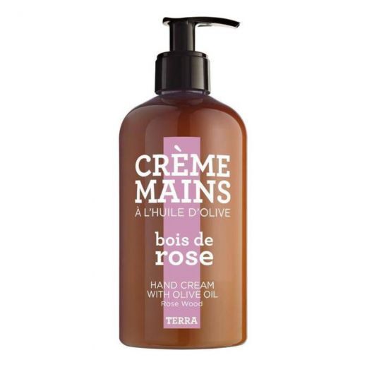 TERRA Terra Rose Hand Cream With Olive Oil Rose Wood Rankų kremas su alyvuogių aliejumi, raudonmedžio kvapo