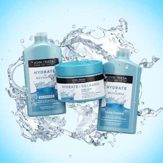 JOHN FRIEDA Hydrate & Recharge Shampoo Drėkinamasis plaukų šampūnas