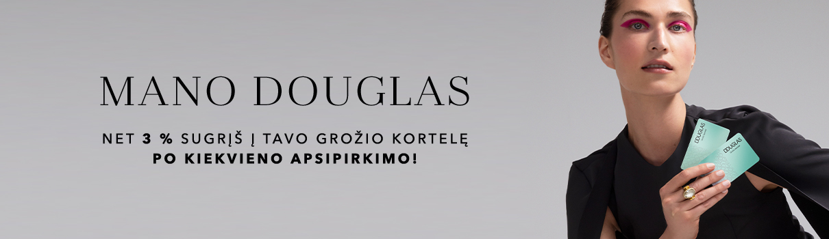 Kaupk 3% nuo kiekvieno apsipirkimo sumos | DOUGLAS lojalumo kortelė